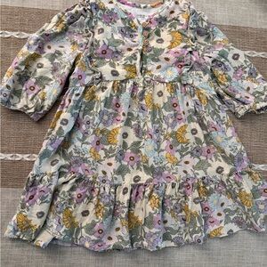 Floral Kids Dress - Multicolor